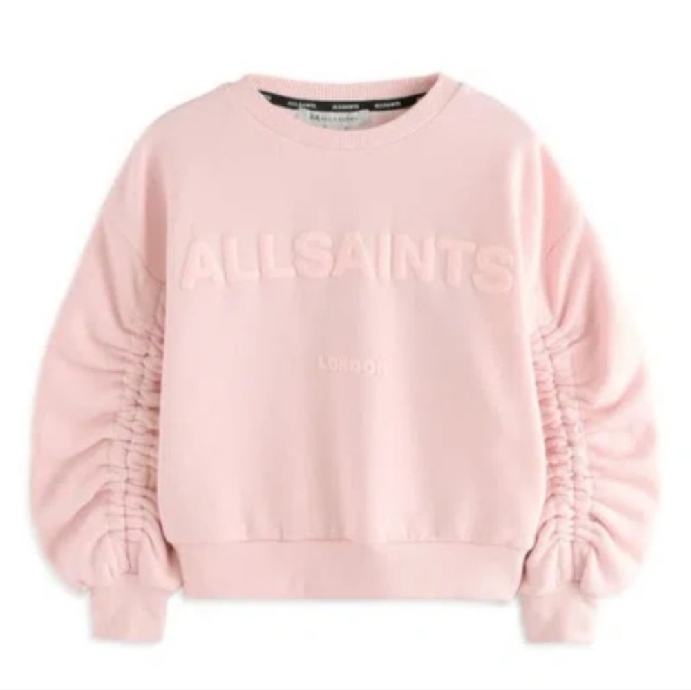 All Saints Blush Pink Crew Neck Sweater
